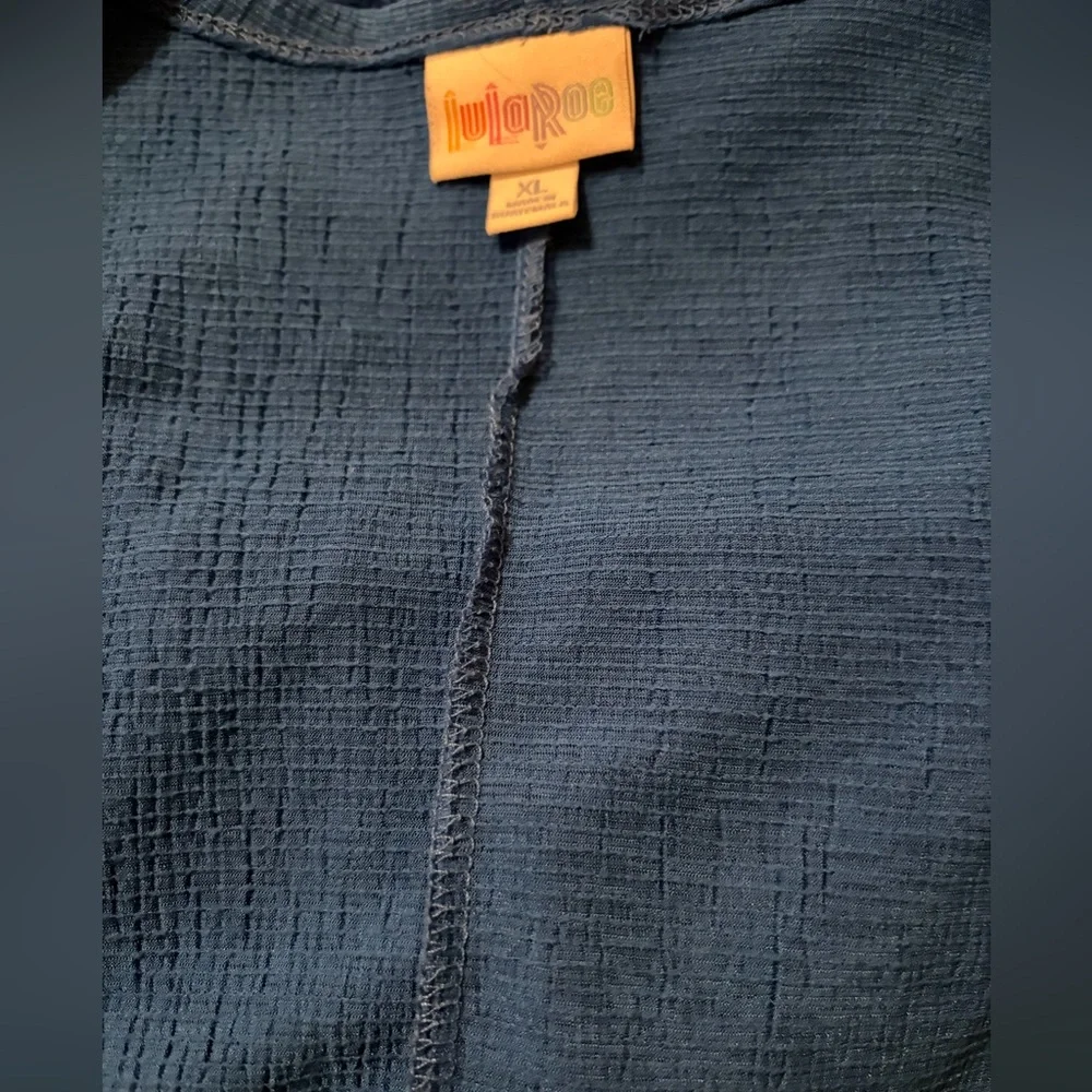 LuLaRoe Blue Sleeveless Vest - Picture 3 of 7